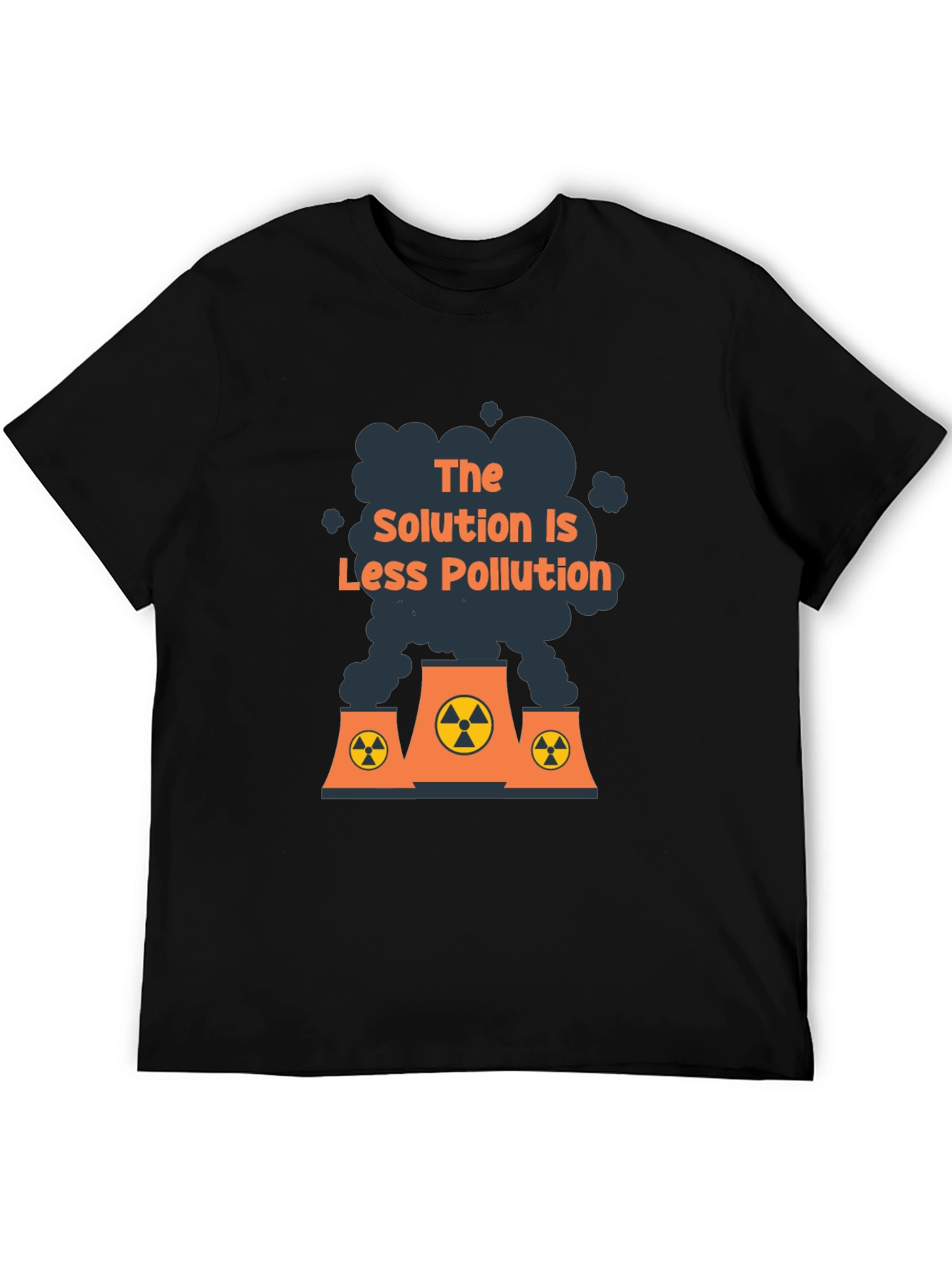 Eco-Friendly Slogan T-Shirt - Less Pollution