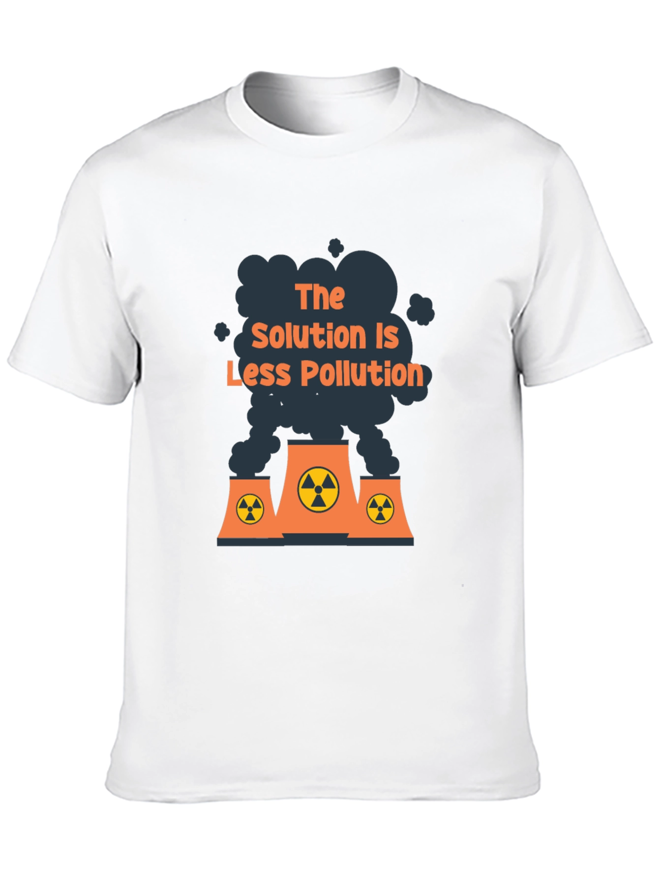 Eco-Friendly Slogan T-Shirt - Less Pollution