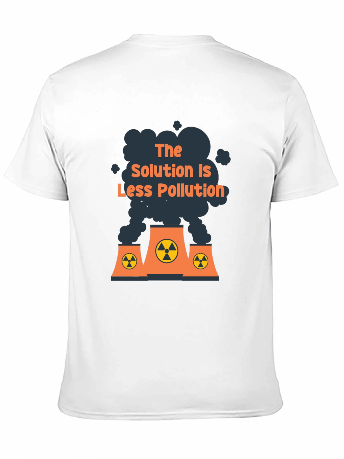 Eco-Friendly Slogan T-Shirt - Less Pollution