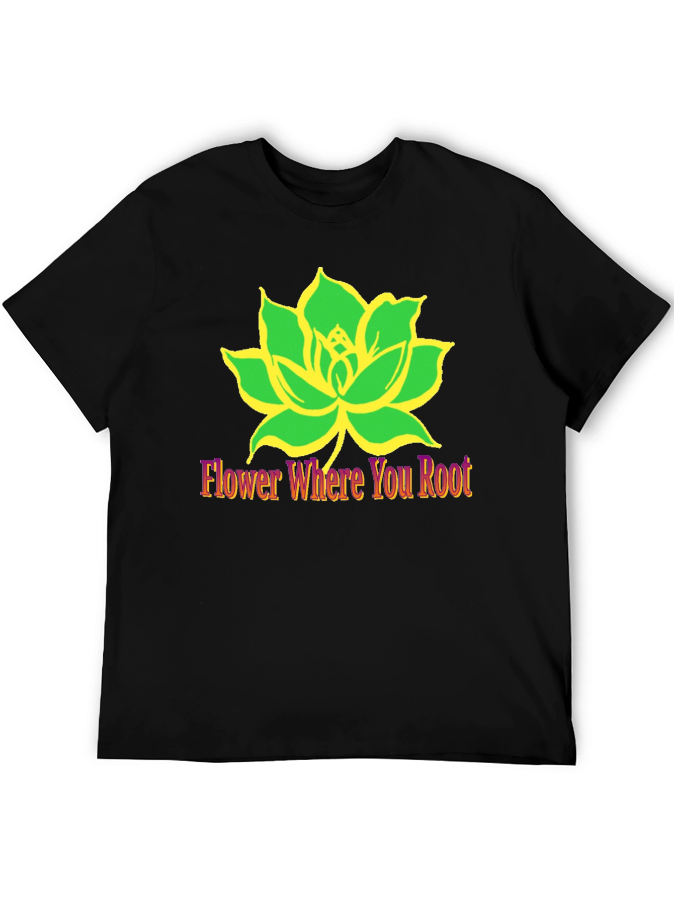 Lotus Flower Graphic Tee - Flower Where You Root