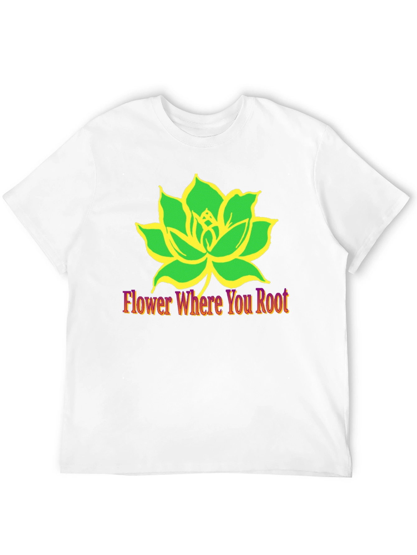 Lotus Flower Graphic Tee - Flower Where You Root