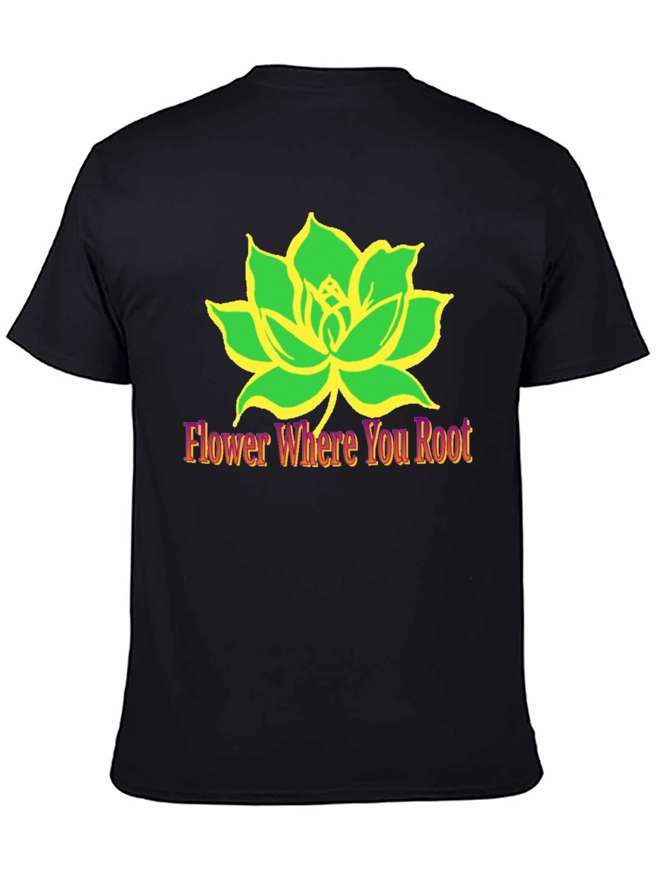 Lotus Flower Graphic Tee - Flower Where You Root