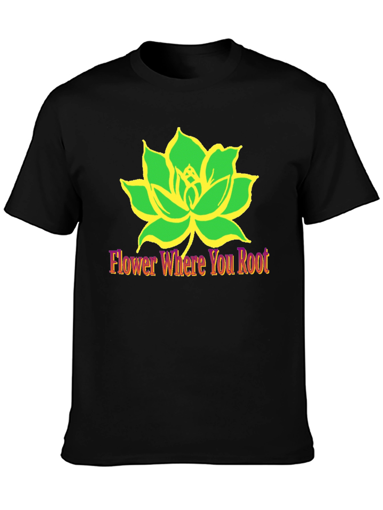 Lotus Flower Graphic Tee - Flower Where You Root
