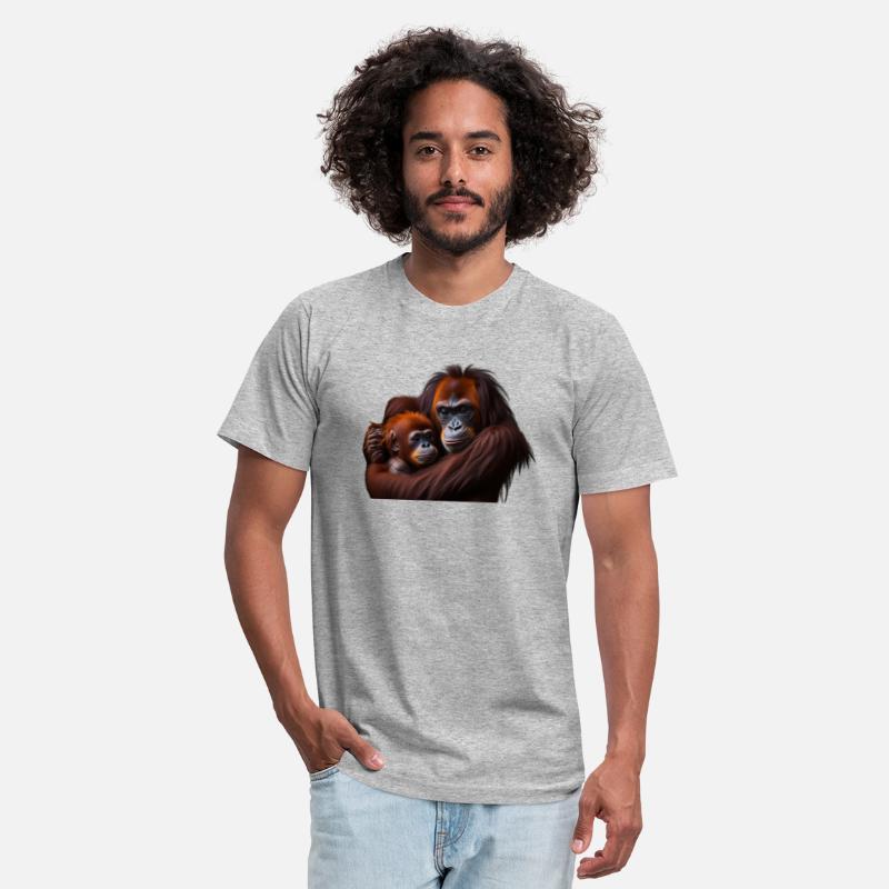 Baby Orangutan and mother