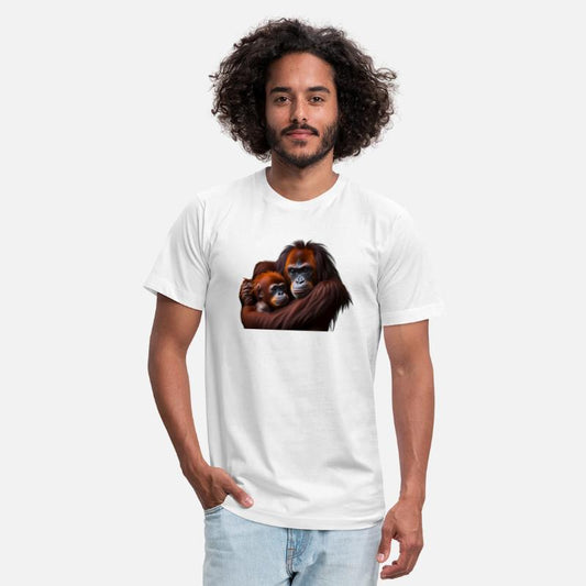 Baby Orangutan and mother