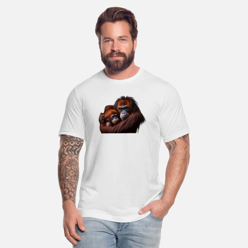 Baby Orangutan and mother