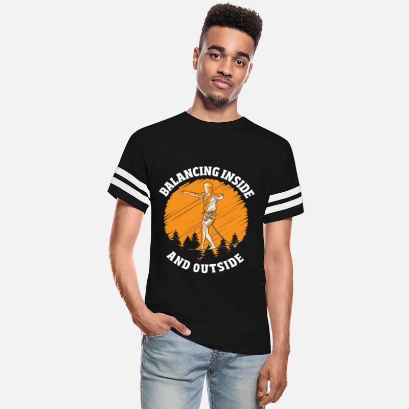 Balancing Inside and Outside Slackline Yoga Slack