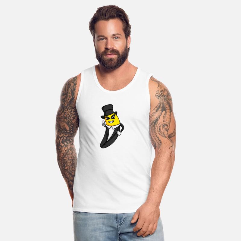 Banana Cartoon Wearing Black Suit