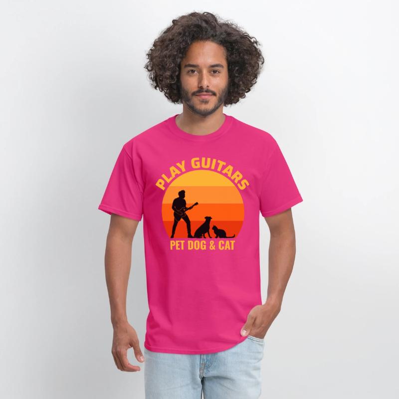 Bass Guitar Player Musician Bassist Cat Dog Animal