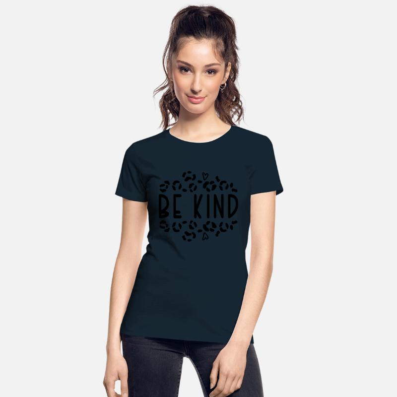 Be Kind Leopard Print Heart Design