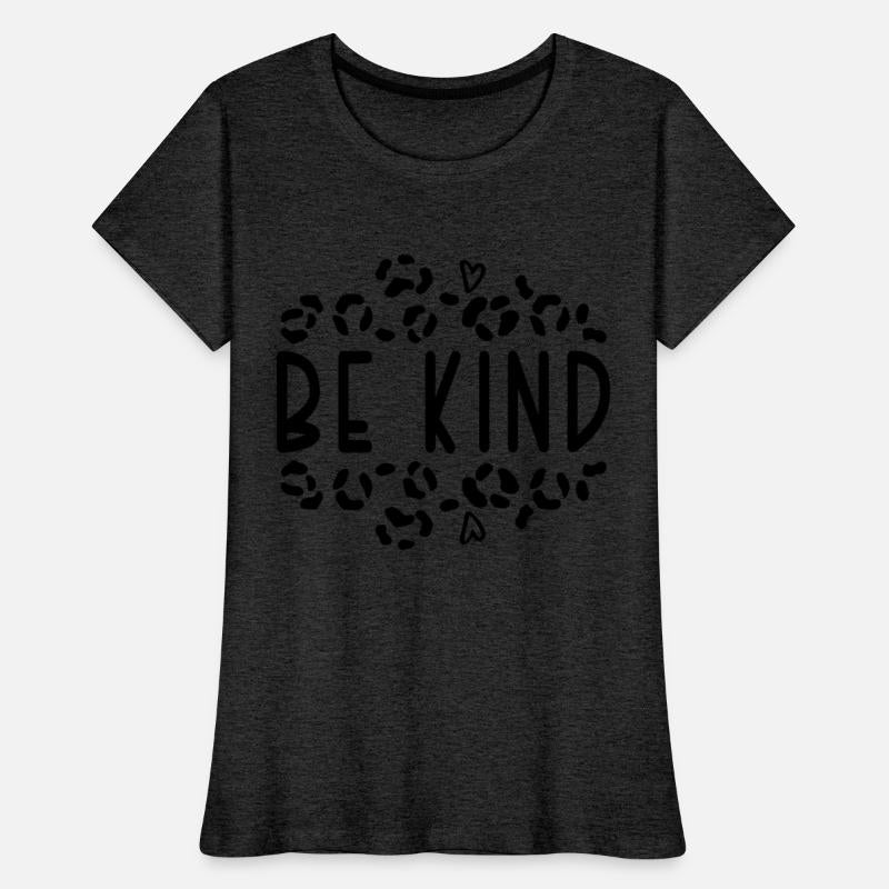 Be Kind Leopard Print Heart Design