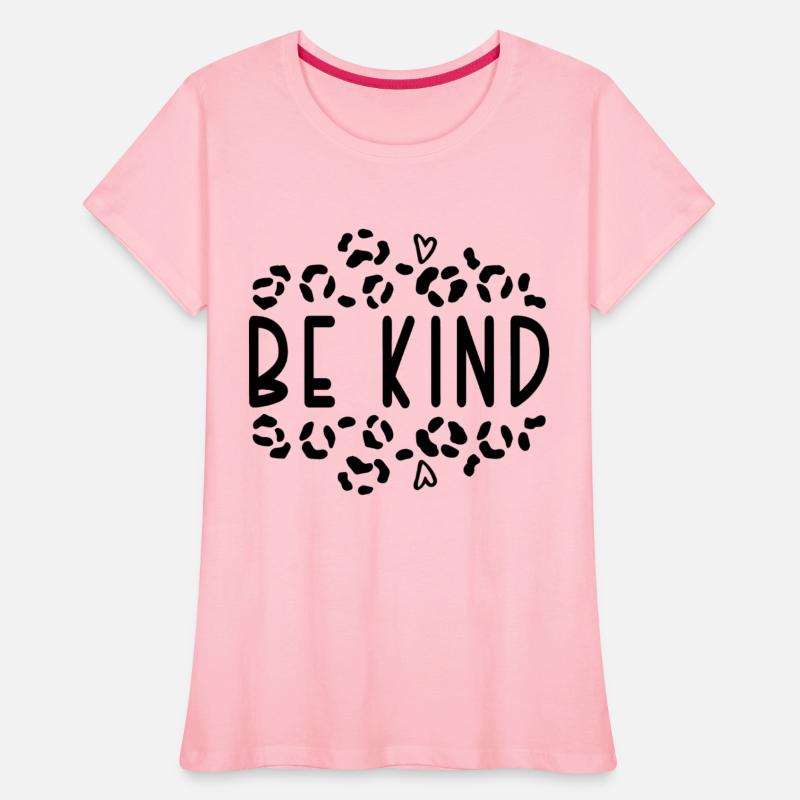Be Kind Leopard Print Heart Design