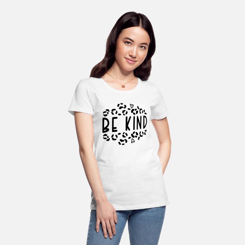 Be Kind Leopard Print Heart Design