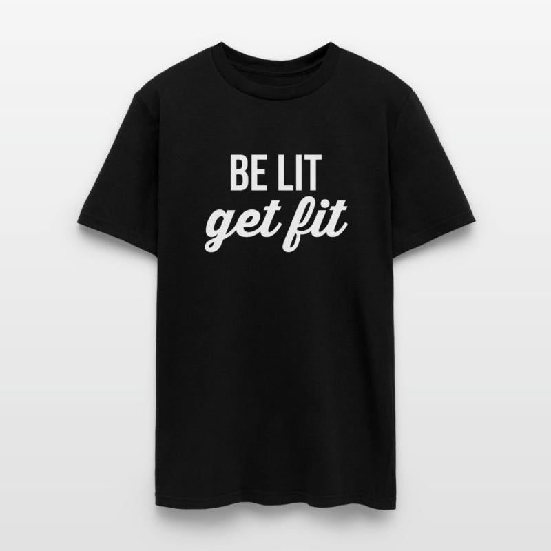 be lit get fit WHITE