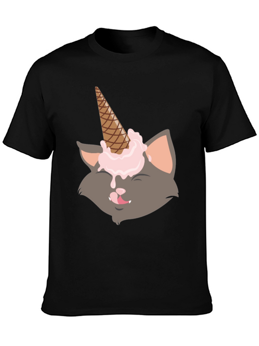 Unicat T-Shirt - Ice Cream Cone Unicorn Cat Tee