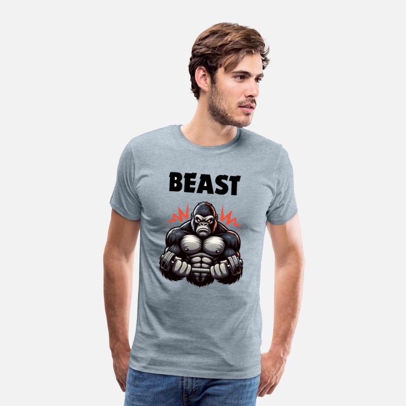 Beast Gym Gorilla – High Contrast Tee"