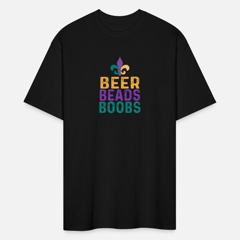 Beer Beads Boobs Funny Mardi Gras