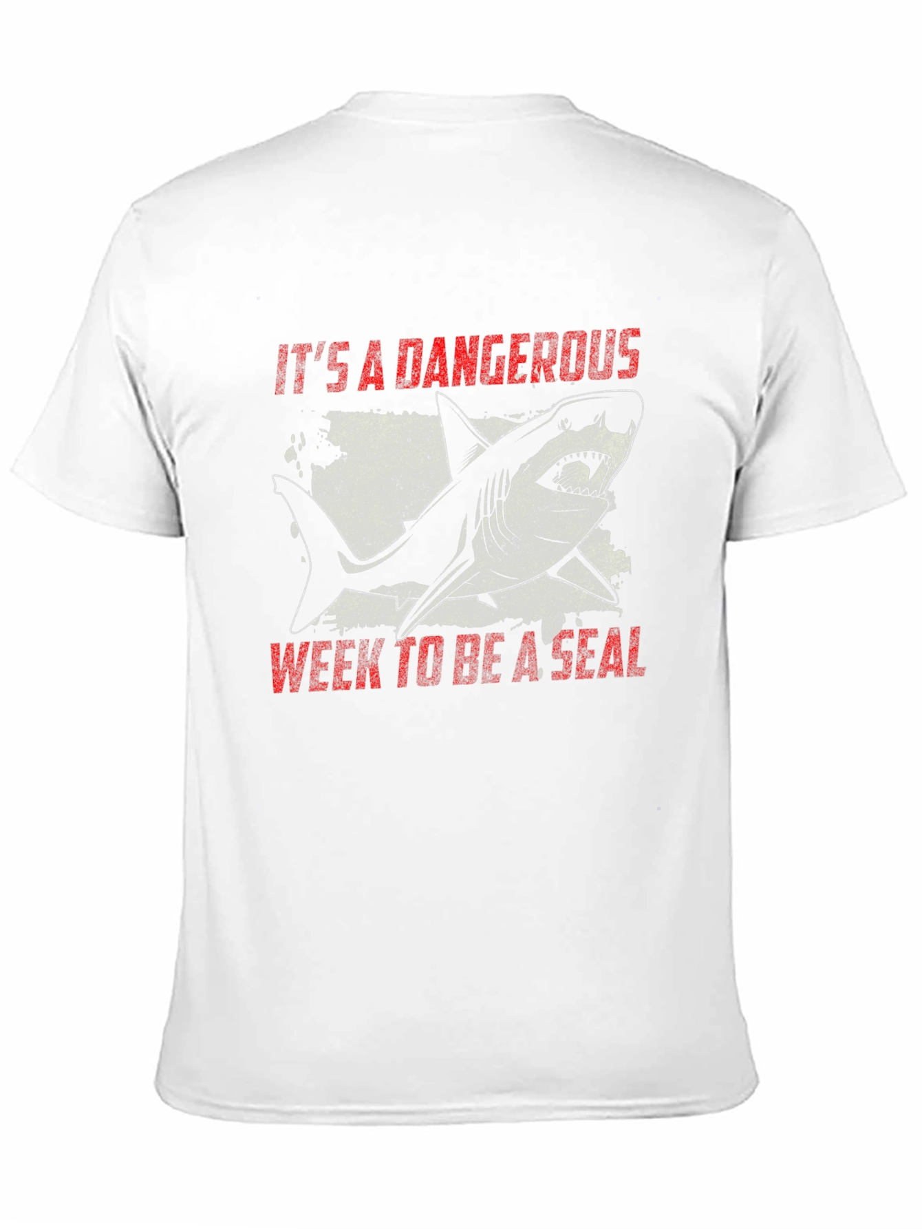 Dangerous Week Shark Tee - Mens Black Graphic T-Shirt