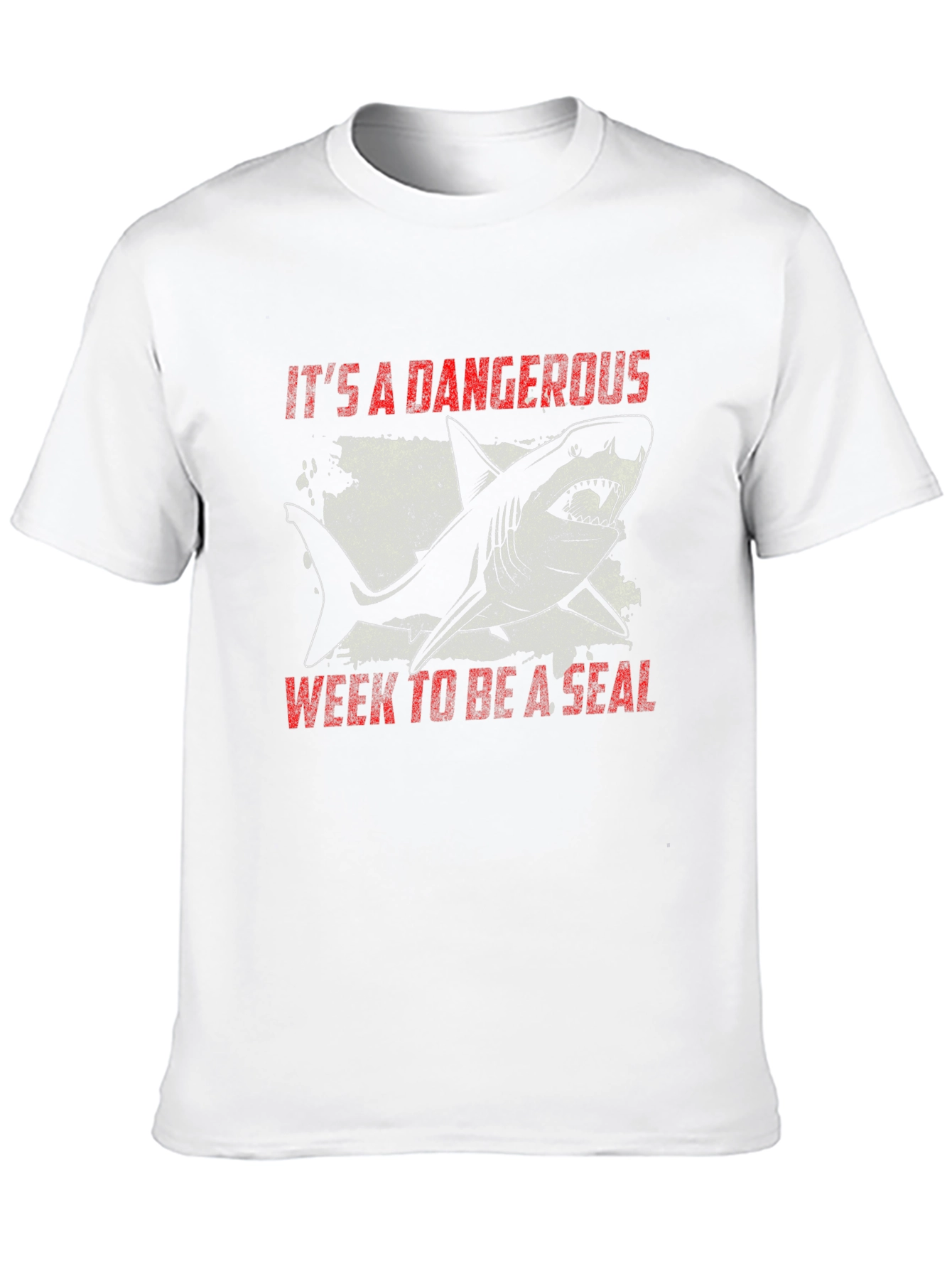 Dangerous Week Shark Tee - Mens Black Graphic T-Shirt