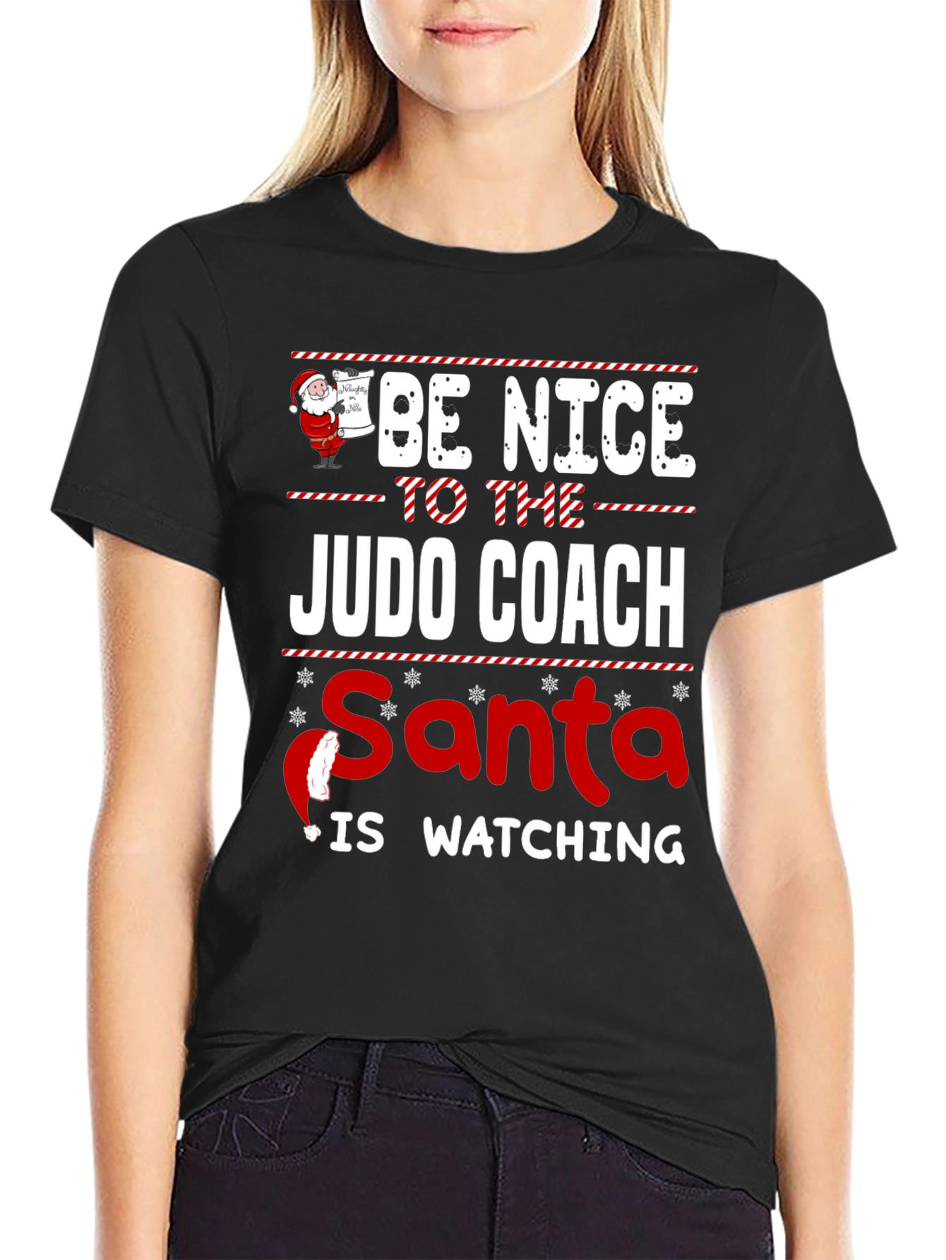 Judo Coach Santa Watching T-Shirt