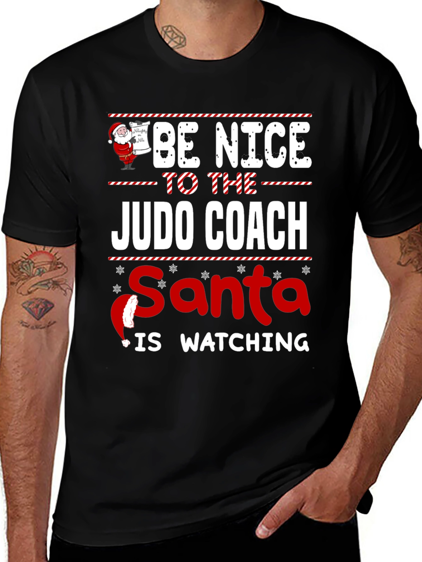 Judo Coach Santa Watching T-Shirt