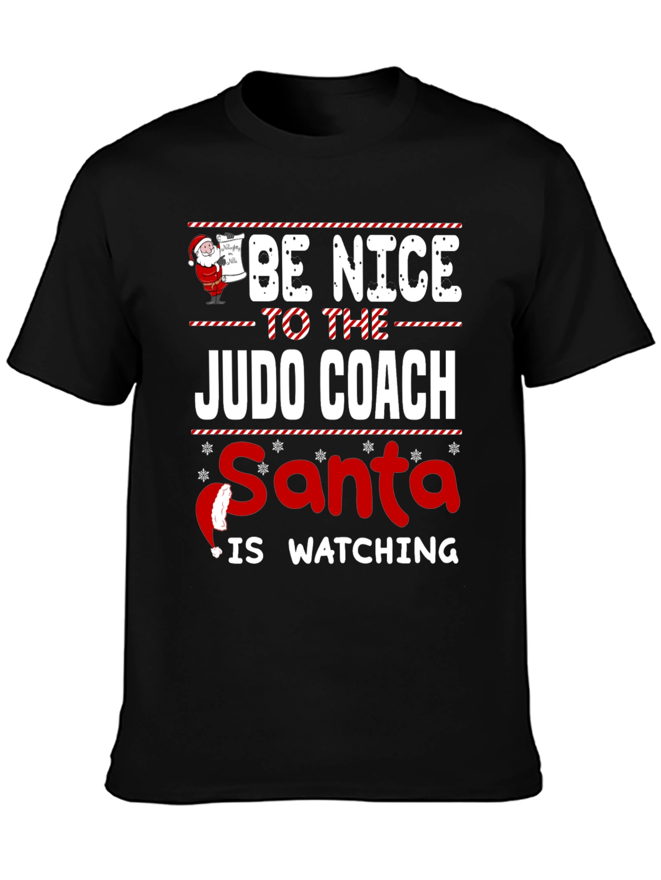 Judo Coach Santa Watching T-Shirt