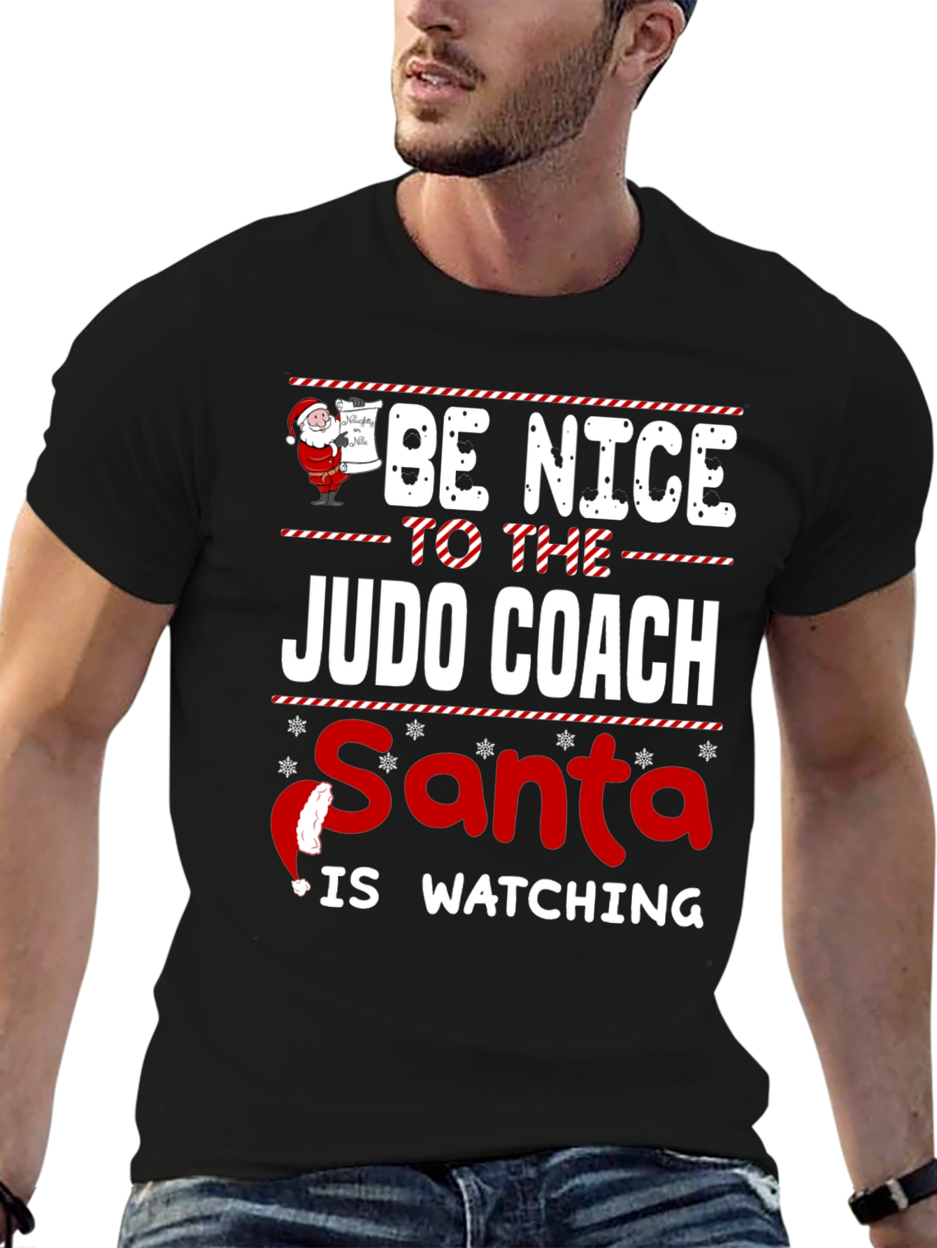 Judo Coach Santa Watching T-Shirt