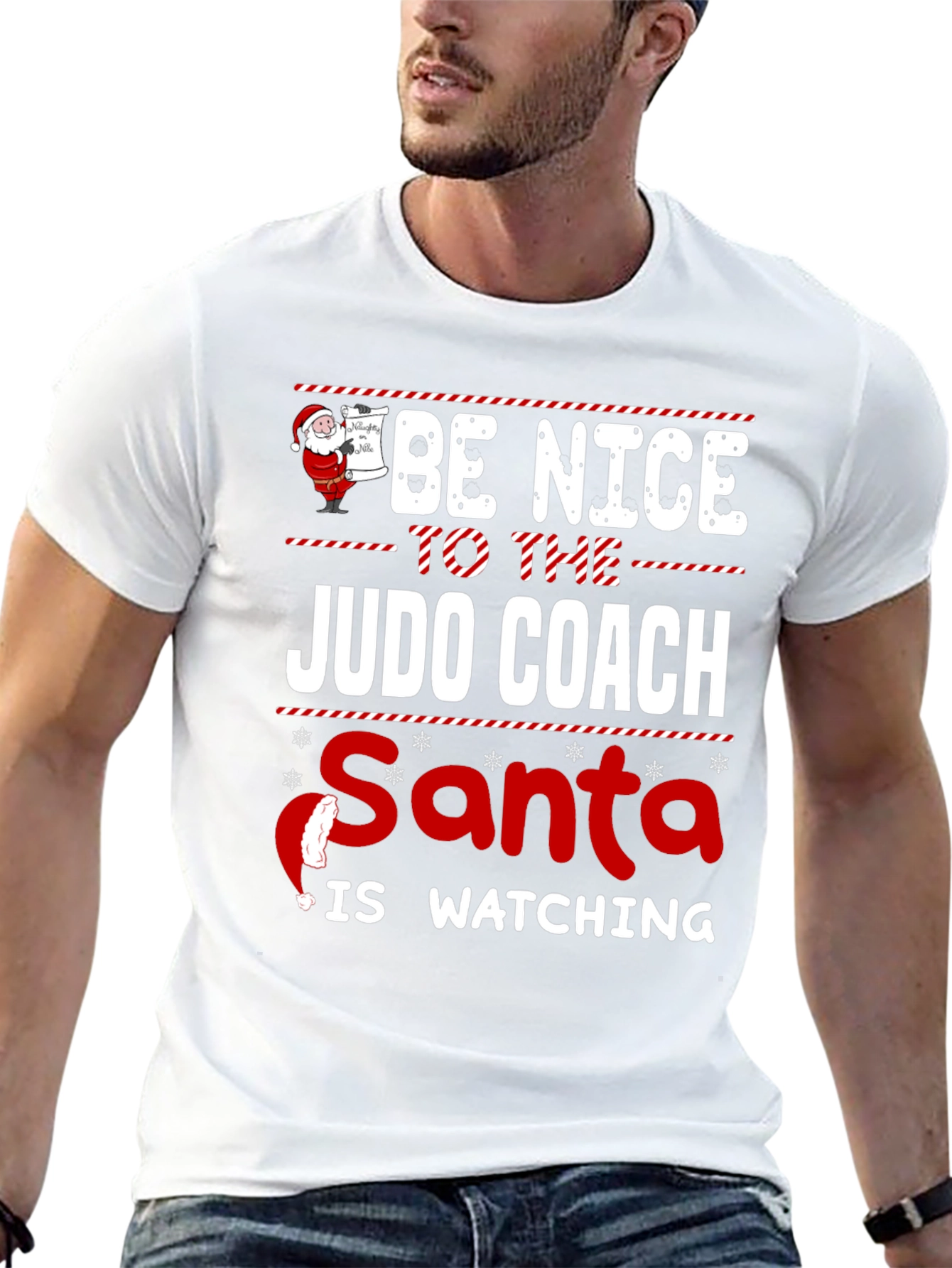 Judo Coach Santa Watching T-Shirt