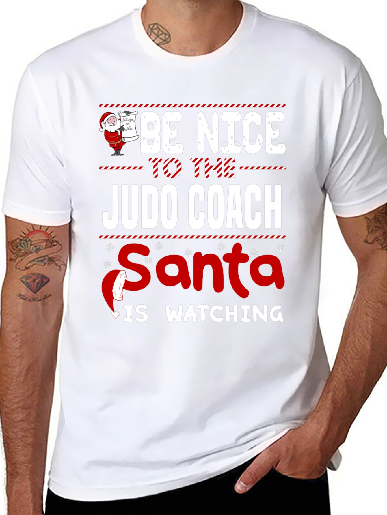 Judo Coach Santa Watching T-Shirt