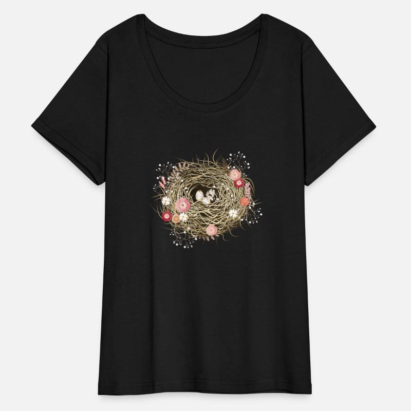 Bird's nest or Easter nest with dried flowers