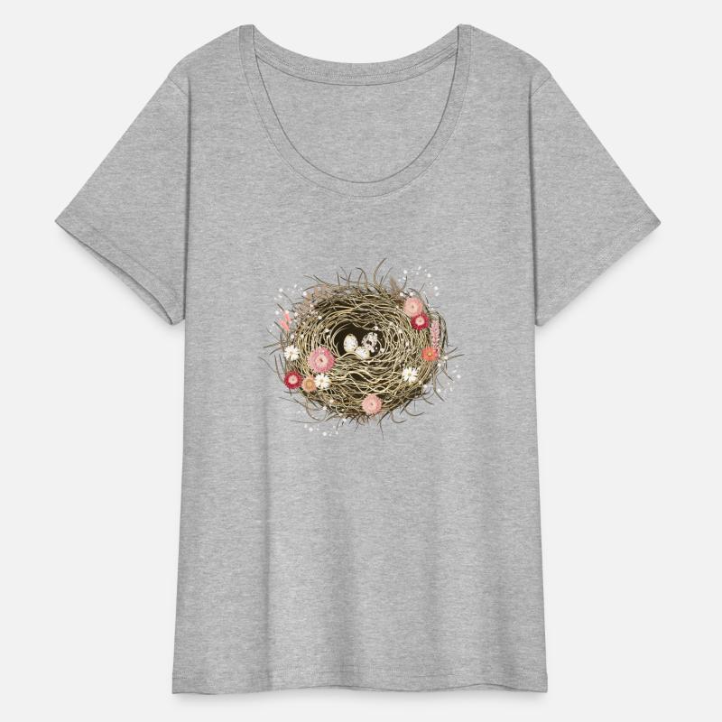 Bird's nest or Easter nest with dried flowers