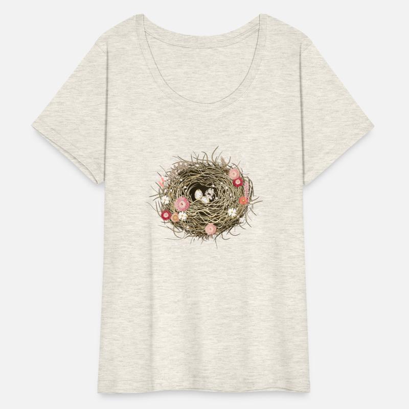 Bird's nest or Easter nest with dried flowers