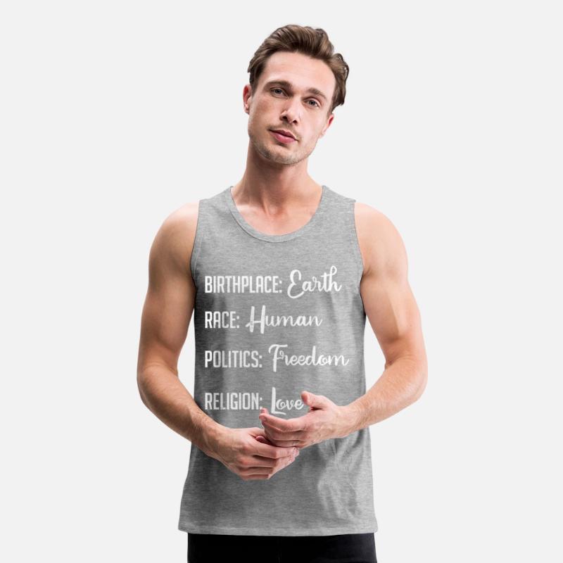 Birthplace Earth, Race Human, Politics Religion