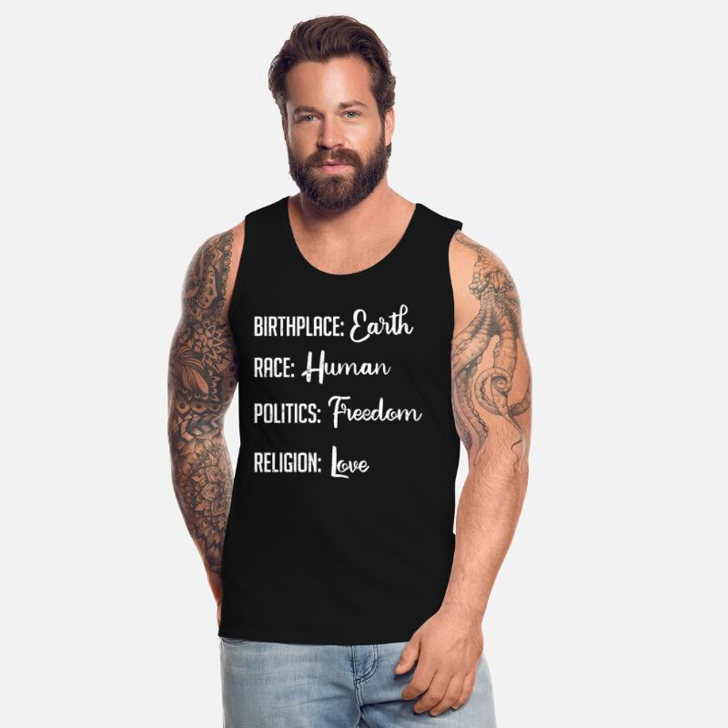 Birthplace Earth, Race Human, Politics Religion