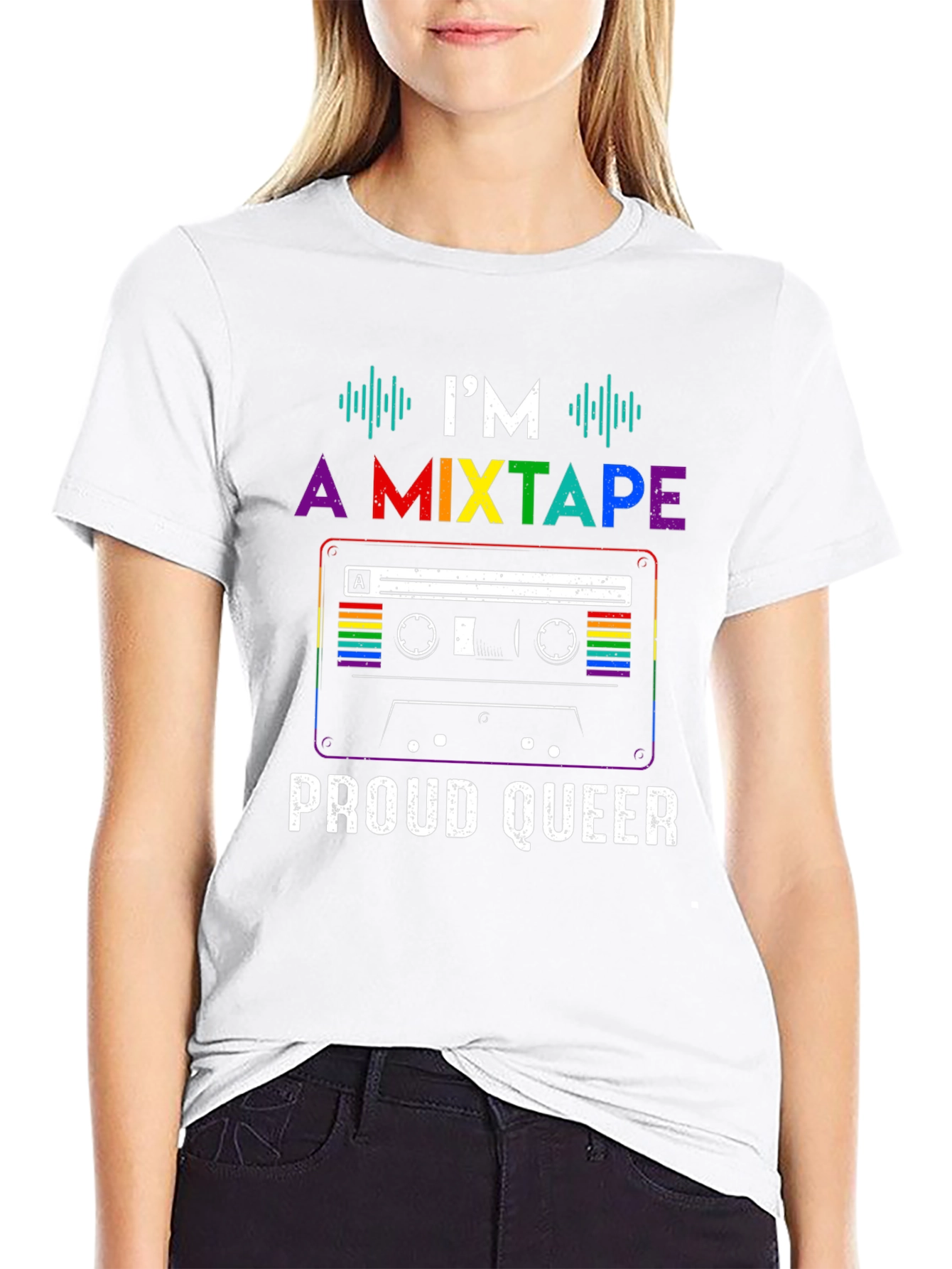 Proud Queer Mixtape T-Shirt - LGBTQ+ Pride Apparel