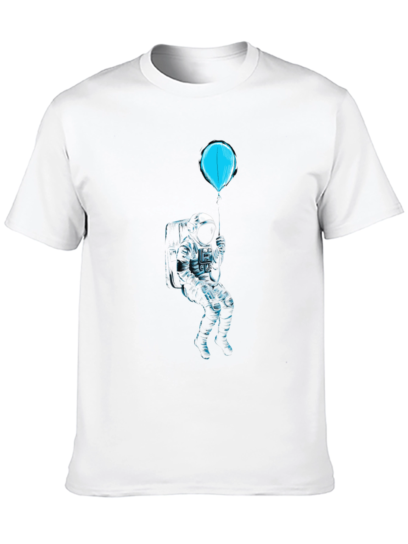 Astronaut Balloon Black Graphic Tee