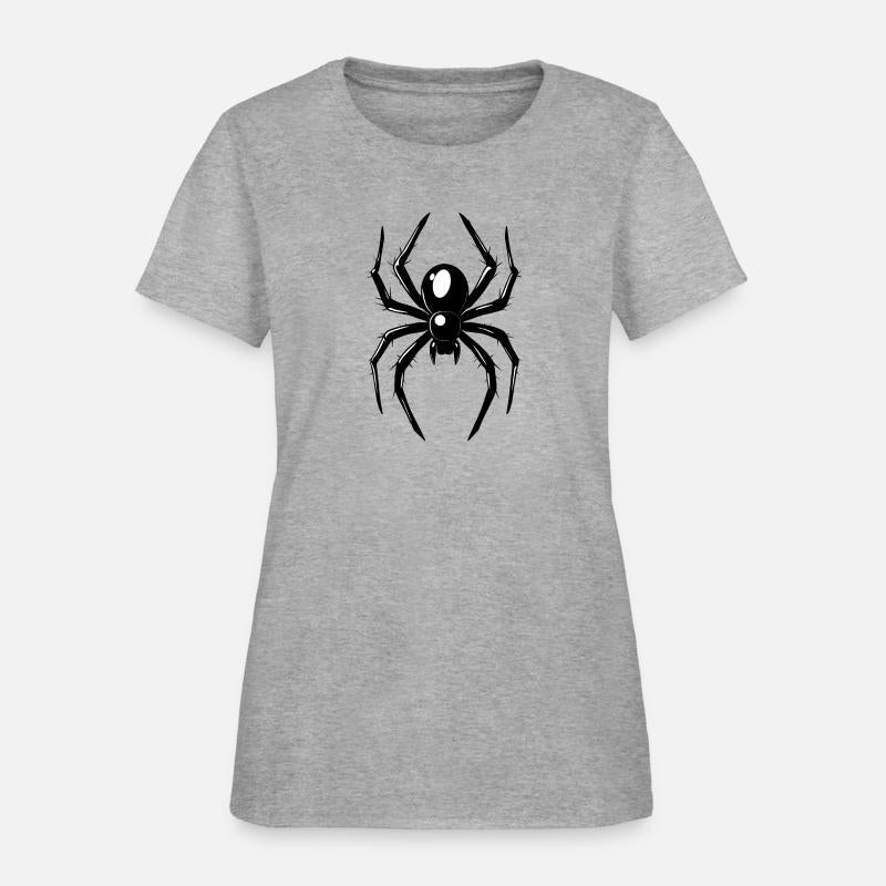 Black Spider With Glossy Legs