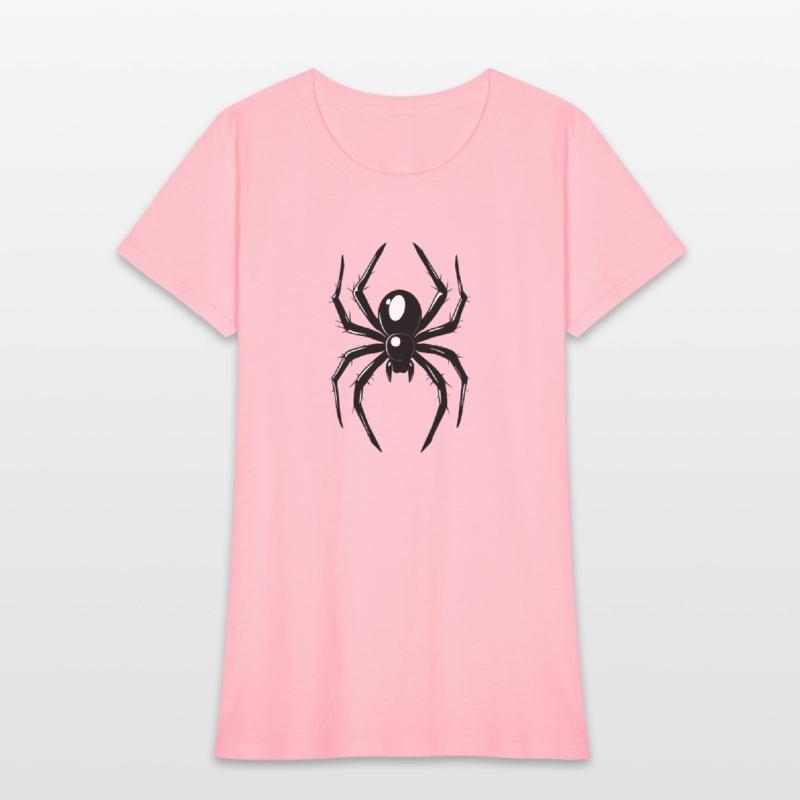 Black Spider With Glossy Legs