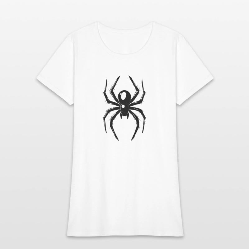 Black Spider With Glossy Legs