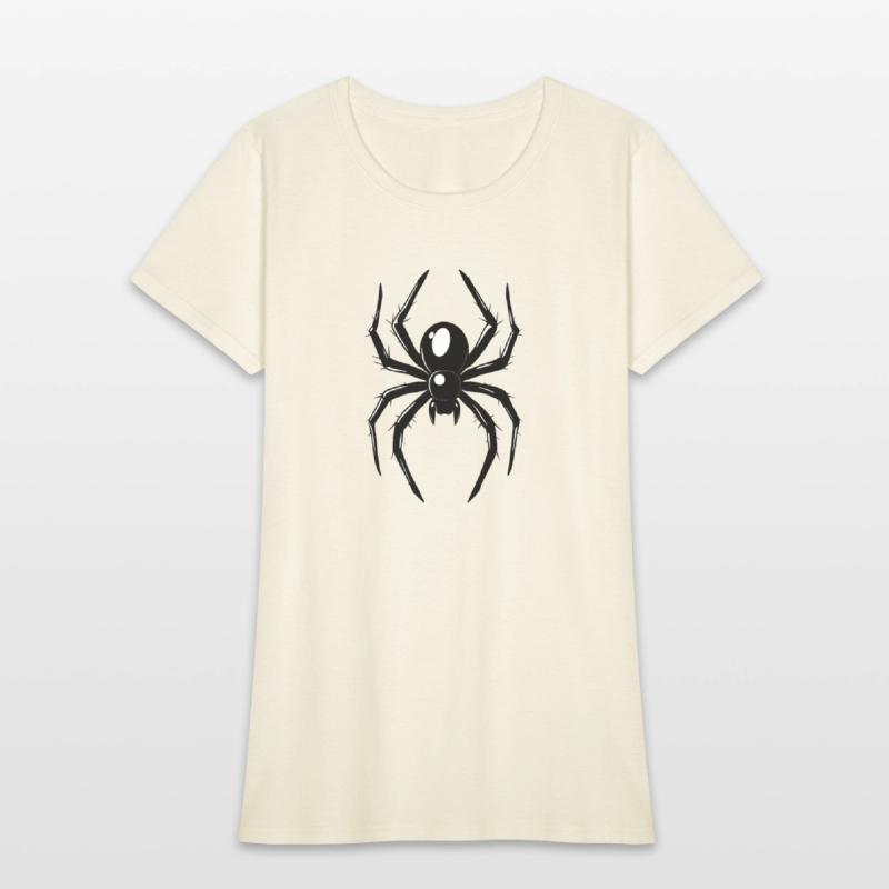 Black Spider With Glossy Legs