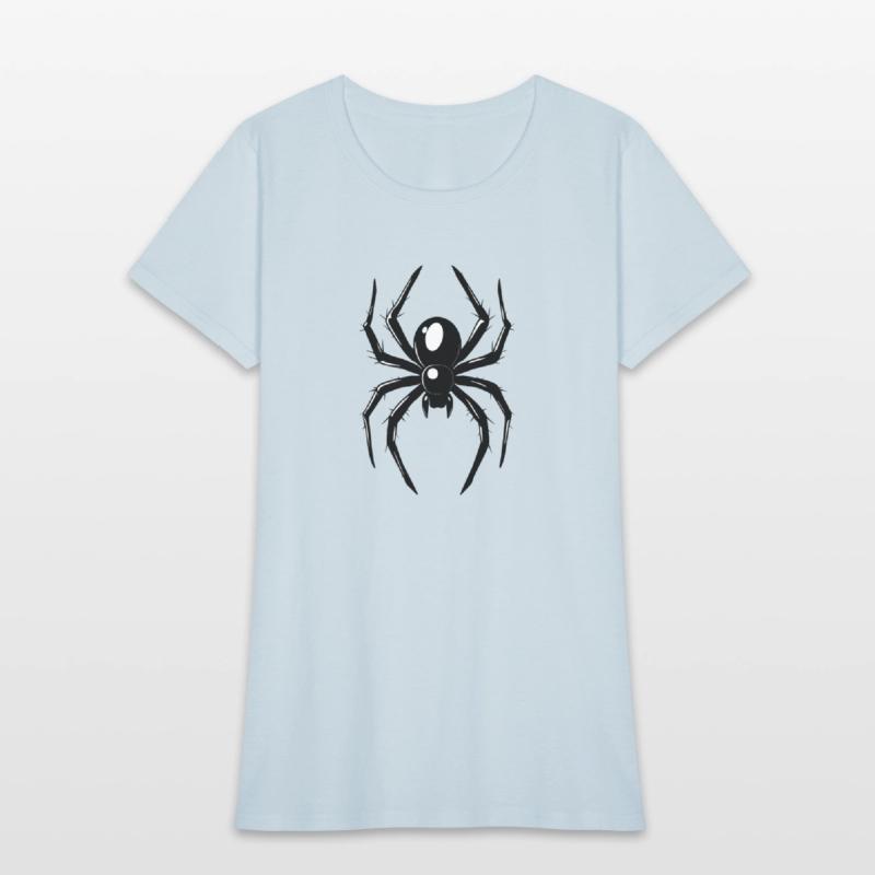 Black Spider With Glossy Legs