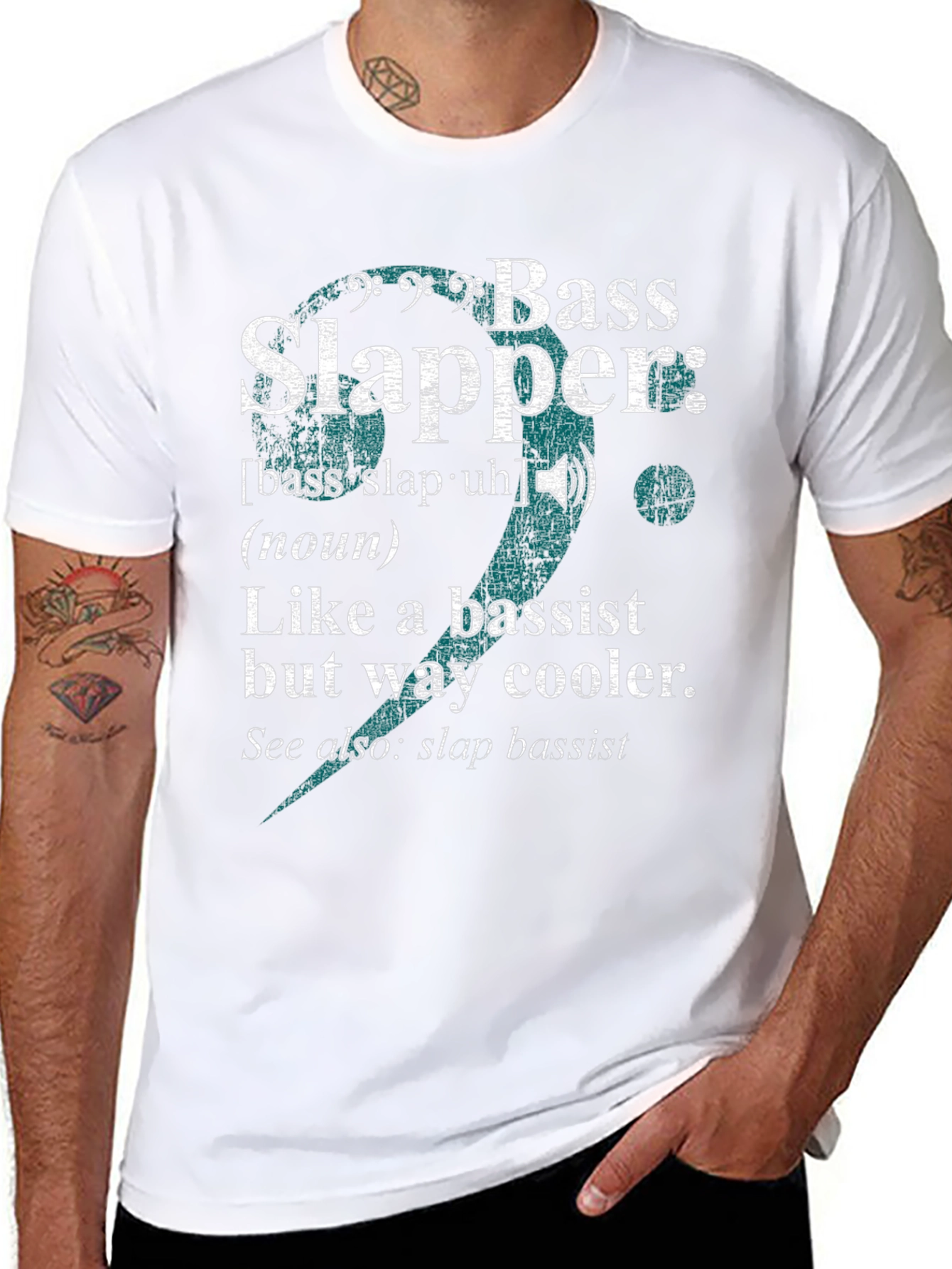 Bass Slapper T-Shirt - Musician Humor Tee