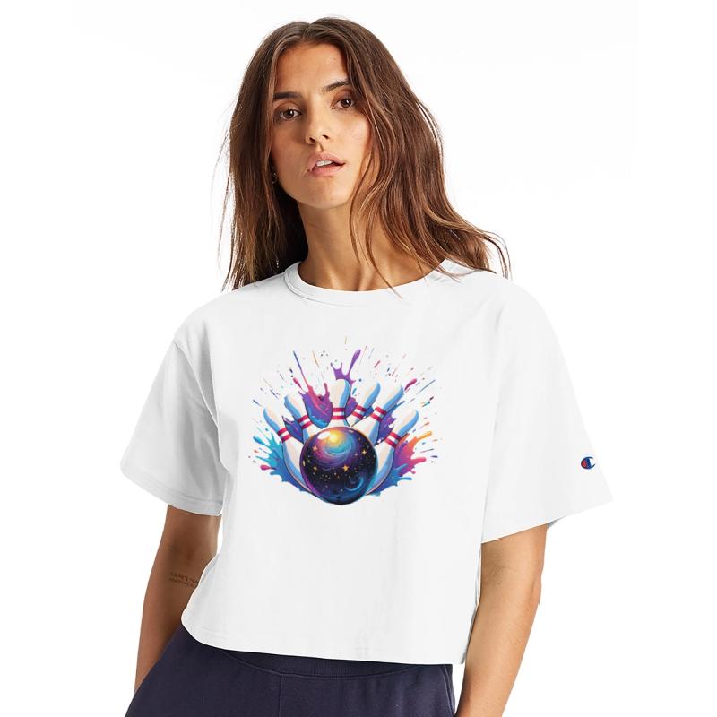 Bowling Game Day, Colorful Bowling Paint Splatter