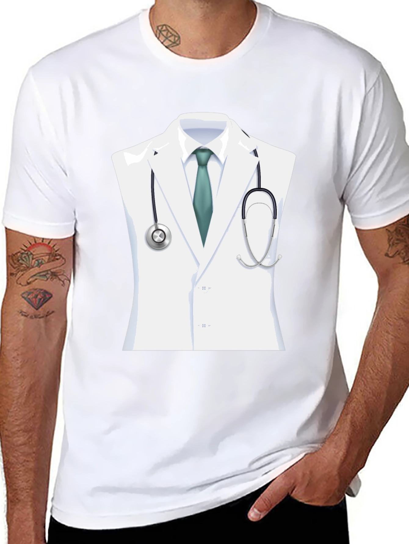 Doctor Costume T-Shirt - Medical Professional Design