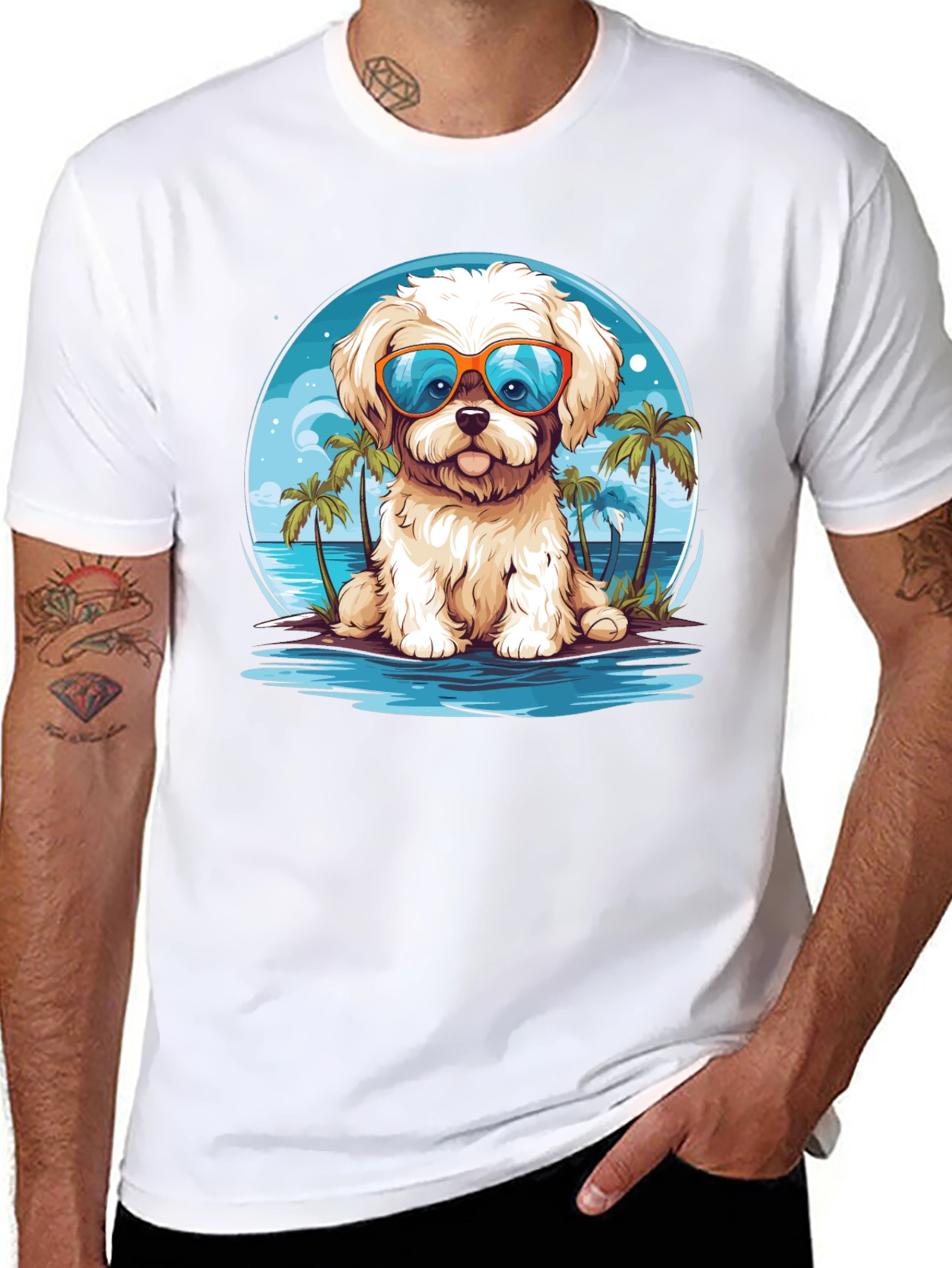 Dog Beach Vacation T-Shirt