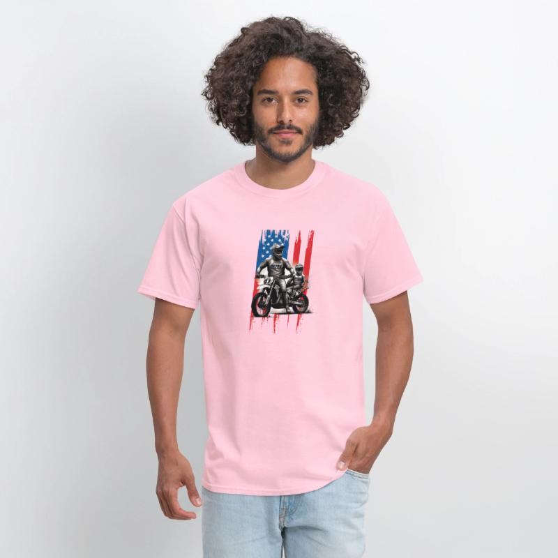 Braaap Vintage USA American Flag Tee Shirt