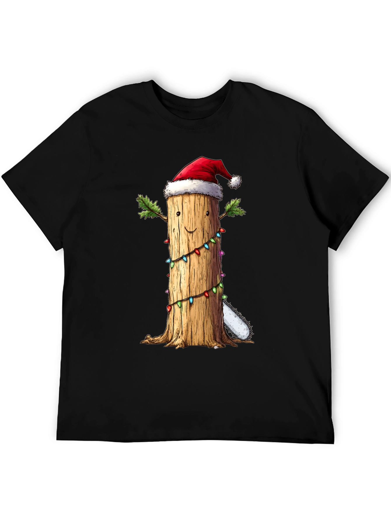 Christmas Tree Stump T-Shirt - Holiday Humor