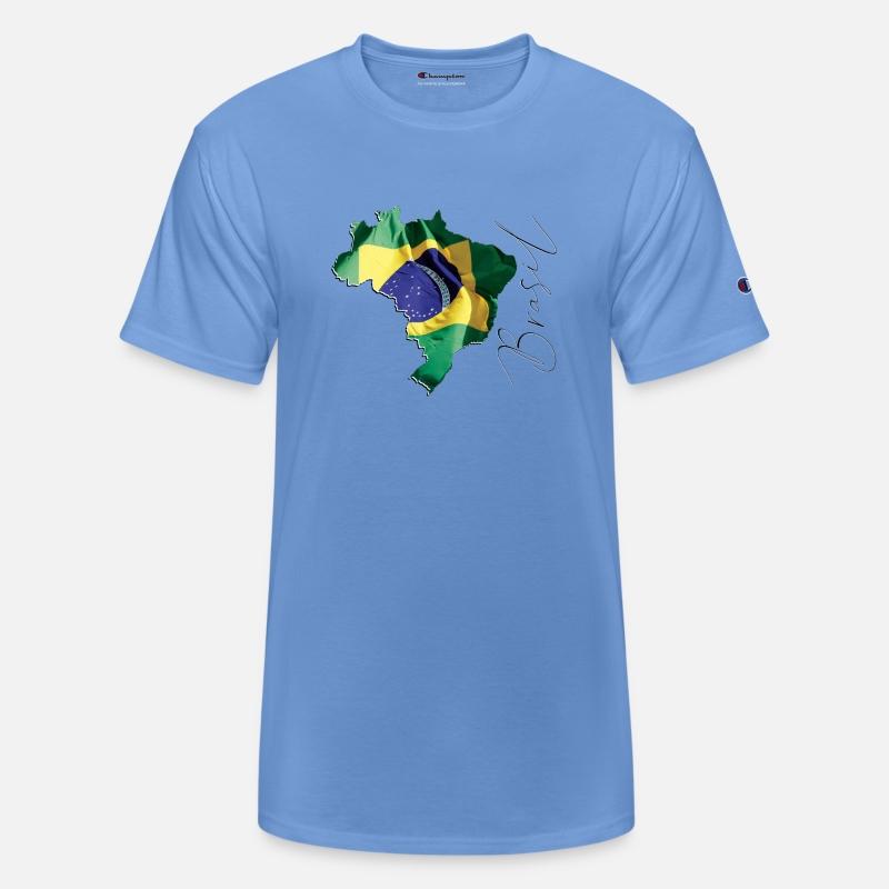 Brazil Flag in Brazil Map BR