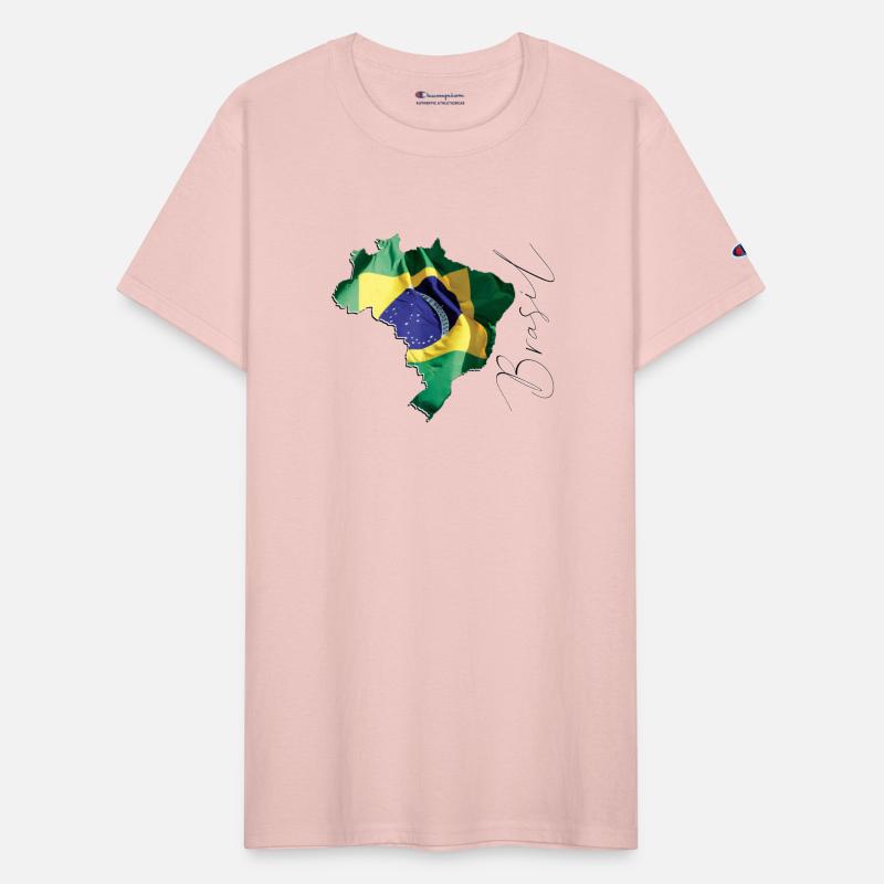 Brazil Flag in Brazil Map BR