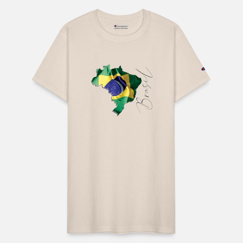 Brazil Flag in Brazil Map BR